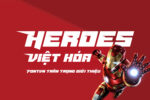 DVN Heroes Việt hóa - Font chữ mạnh mẽ và hiện đại phù hợp logo gaming, truyện tranh