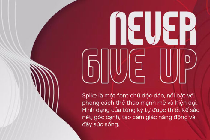 spike-vh-5 DVN Spike Việt hóa - Font chữ mang đến tinh thần thể Thao Hiện Đại Trong Thiết Kế - Ảnh 3