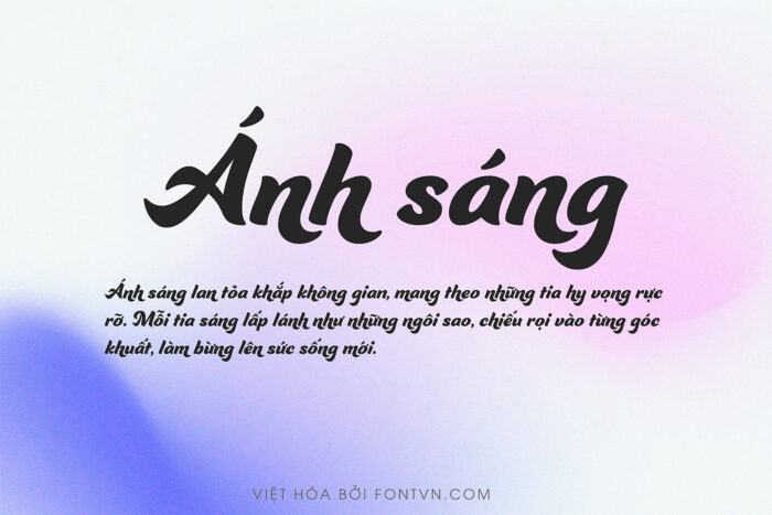 DVN Ganache Việt hóa - Font chữ Script vui tươi và năng động - Ảnh 2