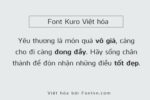 Bộ font Kuro Việt hóa - Font chữ Serif hiện đại, đẳng cấp cho nhiều dự án (6 Font) - Ảnh 4