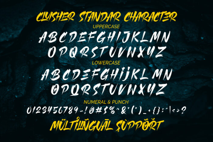 DVN Cluisher Brush Việt hóa - Font chữ Brush phá cách - Ảnh 5