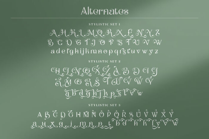 DVN Flora - Font tạo hình lá cây tuyệt đẹp phù hợp với thương hiệu thiên nhiên, Cosmetic, mỹ phẩm - Ảnh 5