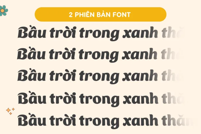 DVN Lolly Việt hóa - Font chữ vui tươi và sáng tạo (2 Style) - Ảnh 3