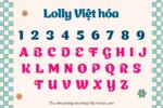 DVN Lolly Việt hóa - Font chữ vui tươi và sáng tạo (2 Style) - Ảnh 2