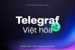 DVN Telegraf Việt hóa - Font chữ tuyệt đẹp cho thiết kế (3 Style)