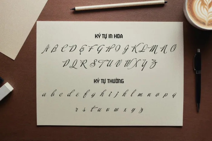 DVN Buffet Script - Font Việt hóa với nét chữ uốn lượn thanh thoát và cực kỳ tinh tế - Ảnh 4