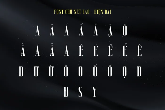 DVN Modena tiếng Việt - Font serif hẹp cao, thanh lịch và đầy khí chất - Ảnh 2