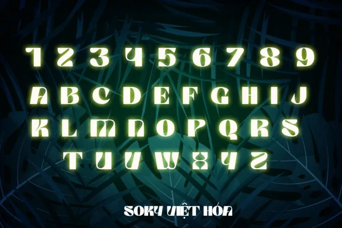 DVN SOKY Việt hóa – Font chữ hình khối hiện đại, đầy tính cắt xẻ táo bạo - Ảnh 3