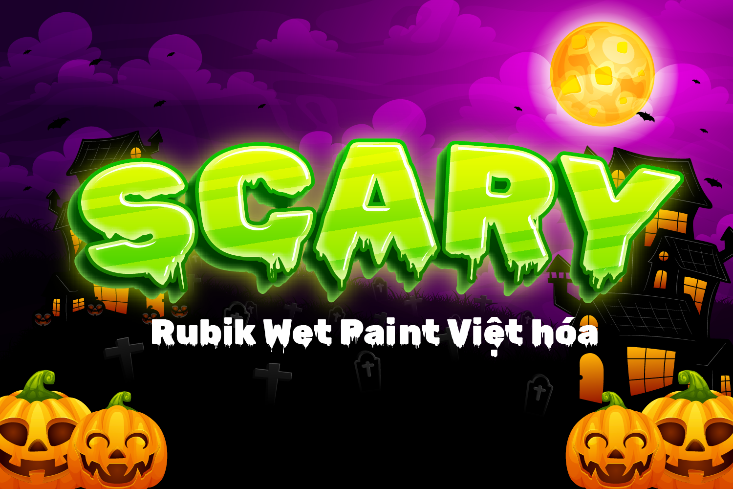 Artboard 1 DVN Rubik Wet Paint Việt hóa - Font chữ ma mị cho mùa Halloween - Ảnh 1