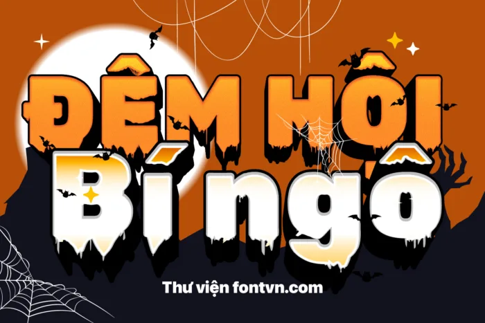 DVN Rubik Wet Paint Việt hóa - Font chữ ma mị cho mùa Halloween - Ảnh 3