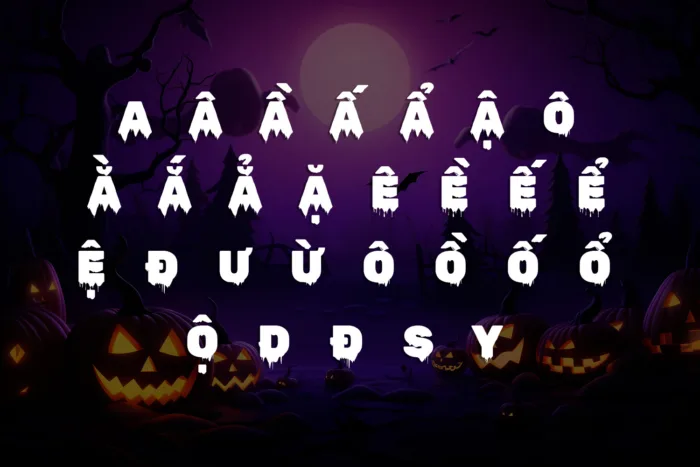 DVN Rubik Wet Paint Việt hóa - Font chữ ma mị cho mùa Halloween - Ảnh 2