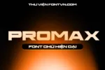 DVN PROMAX tiếng Việt - Font chữ đậm và rộng dùng cho tiêu đề cần sự chú ý