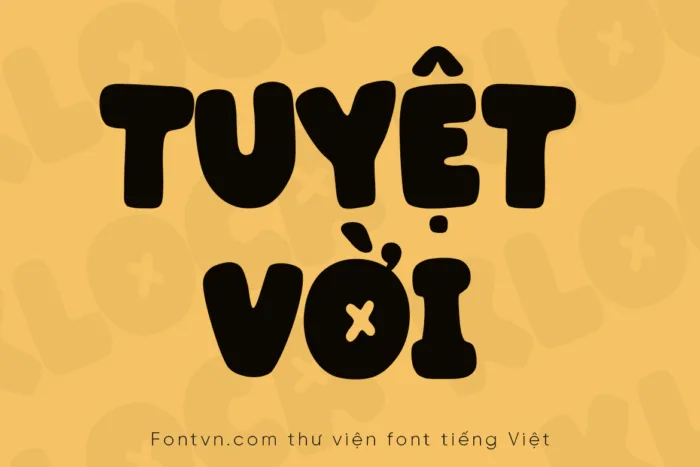 DVN KLOCA tiếng Việt - Font Phá Cách & Tràn Đầy Năng Lượng - Ảnh 2