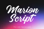 DVN Marion Script tiếng Việt - Font chữ lãng mạng và bay bổng