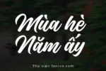 DVN Marion Script tiếng Việt - Font chữ lãng mạng và bay bổng - Ảnh 2