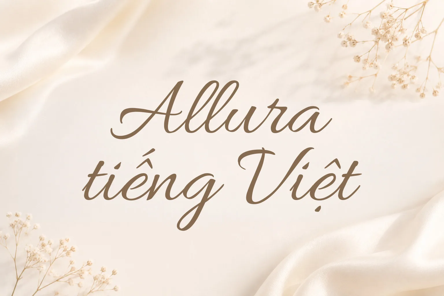 aluura Allura tiếng Việt - Font Chữ Ký Thanh Lịch, Mềm Mại Và Tinh Tế - Ảnh 1