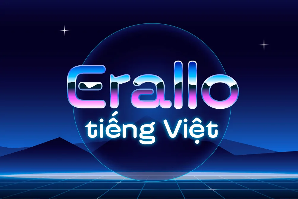 eralo DVN Erallo tiếng Việt - Font Chữ Công Nghệ Hiện Đại Đậm Chất Tương Lai - Ảnh 1