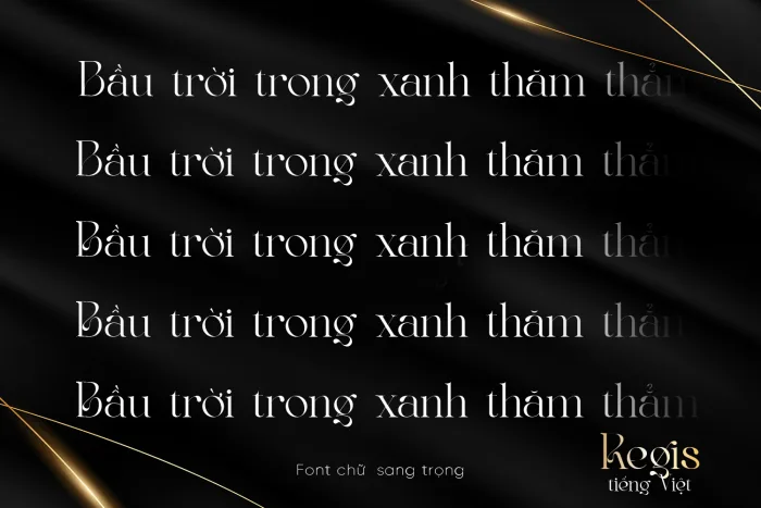 DVN Regis tiếng Việt - Font Serif Cao Cấp Cho Branding & Thiết Kế Thời Trang - Ảnh 2