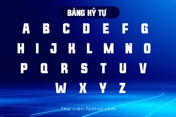 DVN VEXON tiếng Việt - Font Chữ Logo Condensed Hiện Đại, Mạnh Mẽ Dành Cho Branding & Poster - Ảnh 3